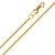 14 Karat 585 Gold Diamantschliff Spiga Weizen Gelbgold Kette - Breite 2 mm - Länge wählbar (45) - 4
