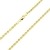 14 Karat / 585 Gold Kordelkette Gelbgold Unisex Kette - 3 mm. Breit - Länge wählbar (70) - 1