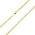 14 Karat / 585 Gold Kordelkette Gelbgold Unisex Kette - 3 mm. Breit - Länge wählbar (70) - 1