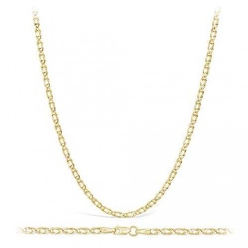 14 Karat / 585 Gold Tigeraugen Pfauenauge Gelbgold Kette - Breite 2.20 mm - Länge wählbar (60) - 1