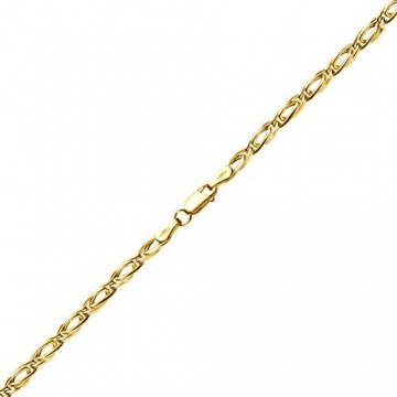 14 Karat 585 Gold Tigeraugen Pfauenauge Unisex Gelbgold Kette - Breite 3.50 mm (60) - 2