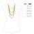 18 Karat 750 Gold Feine Singapur Kette Gelbgold Unisex Länge wählbar (40 CM) - 2