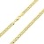 18 Karat / 750 Gold Italienisch Flach Mariner Gelbgold Kette Unisex - Breite 3 mm - Länge wählbar (60) - 1