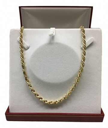 18 Karat / 750 Gold Kordelkette Gelbgold Breite 5.50 mm (Rope kette) Unisex Goldkette (50) - 3