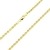 18 Karat / 750 Gold Kordelkette Gelbgold Unisex Kette - 3 mm. Breit - Länge wählbar (45) - 1