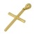aion Collier Massiv Gold 585 Gold Kette mit Anhänger Kreuz Gelbgold 14K Halskette 45-50 cm - 4