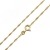 Damen Goldkette Singapurkette 585 14 Karat Gold Gelbgold Breite 1,00mm Länge 42cm 45cm 50cm (45 Zentimeter) - 3