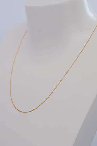 Damen Halskette 14 Karat (585) Gelbgold Panzerkette Gold Breite 1,10mm Länge 36cm 38cm 40cm 42cm 45cm 50cm 55cm 60cm Goldkette (45 Zentimeter) - 7