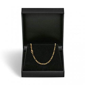 Goldkette, Figarokette diamantiert Gelbgold 750 / 18K, Länge 42 cm, Breite 2.2 mm, Gewicht ca. 5.9 g, NEU - 3