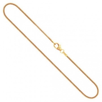 Goldkette, Schlangenkette Gelbgold 750/18 K, Länge 42 cm, Breite 1.2 mm, Gewicht ca. 4.5 g, NEU - 1