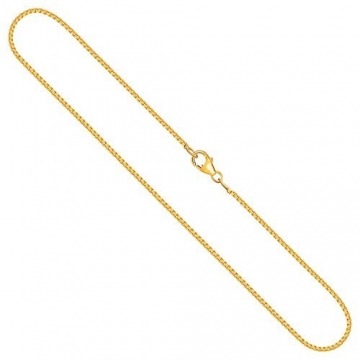 Goldkette, Venezianerkette Gelbgold 750/18 K, Länge 50 cm, Breite 1.2 mm, Gewicht ca. 6 g, NEU - 1