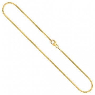 Goldkette, Venezianerkette Gelbgold 750/18 K, Länge 50 cm, Breite 1.2 mm, Gewicht ca. 6 g, NEU - 1