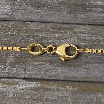 Goldkette, Venezianerkette Gelbgold 750/18 K, Länge 50 cm, Breite 1.2 mm, Gewicht ca. 6 g, NEU - 7