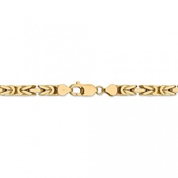 Königskette, 14 Karat Gelbgold, 5,25 mm, 61 cm für Damen und Herren - 4