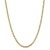 Königskette aus 14 Karat massivem Gelbgold, 4 mm, für Herren und Damen - 1