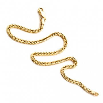 Orovi Armband - Armreif Damen Gelbgold 14 Karat / 585 Gold Kette 19.5 cm - 2