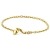 Orovi Armband - Armreif Damen Gelbgold 14 Karat / 585 Gold Kette mit Herz 19 cm - 1