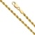 PRINS JEWELS 18 Karat 750 Gold Kordelkette Gelbgold Unisex - 4.40 mm. Breit (60) - 3