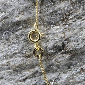 0,8 mm 45 cm 333-8 Karat Gelbgold Panzerkette massiv Gold hochwertige Halskette 1 g - 4