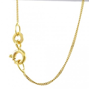 0,8 mm 45 cm 333-8 Karat Gelbgold Panzerkette massiv Gold hochwertige Halskette 1 g - 5