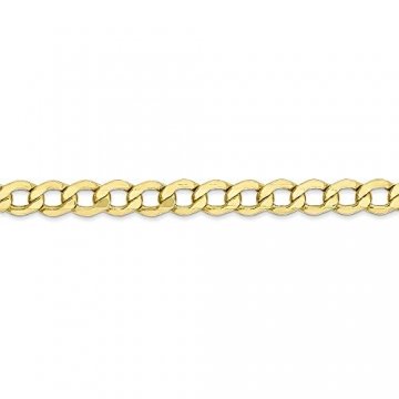 10 k, 5,25 mm, halbmassiv-Halskette Panzerkette 24 cm (höherer Feingehalt als Gold mit 9 Karat) - 5