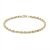 14 karat / 585 Gold Kordel Armband Gelbgold 3 mm. Breit (23) - 1