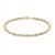 14 karat / 585 Gold Kordel Armband Gelbgold 3 mm. Breit (23) - 1