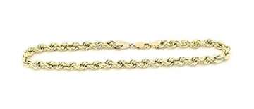 14 karat / 585 Gold Kordel Armband Gelbgold 3 mm. Breit (23) - 2