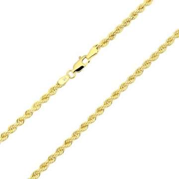 14 karat / 585 Gold Kordel Armband Gelbgold 3 mm. Breit (23) - 3