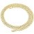14 Karat / 585 Gold Panzerkette Gelbgold Kette Unisex - Breite 4.40 mm - Länge wählbar (55) - 1