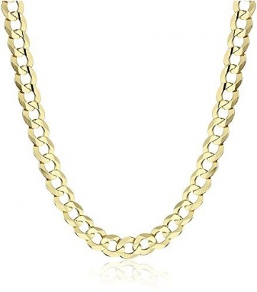 14 Karat / 585 Gold Panzerkette Gelbgold Unisex Kette - Breite 5.50 mm - Länge wählbar (50) - 1