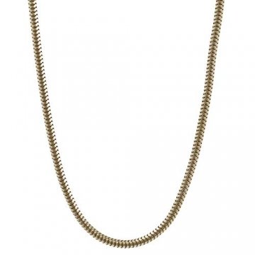 1,4 mm 42 cm 750-18 Karat Weißgold Schlangenkette rund massiv Gold hochwertige Halskette 6,1 g - 1