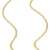 18 Karat / 750 Gold Italienisch Flach Mariner Gelbgold Kette Unisex - Breite 3 mm - Länge wählbar (55) - 2