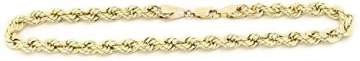 18 karat 750 Gold Kordel Armband Gelbgold 3 mm. Breit (19) - 3