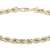 18 karat 750 Gold Kordel Armband Gelbgold 5 mm. Breit (19) - 1