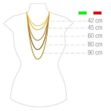 18 Karat / 750 Rotgold 1.30 mm Breit Rechteckrohr Franco Kette - Länge wählbar (45) - 2