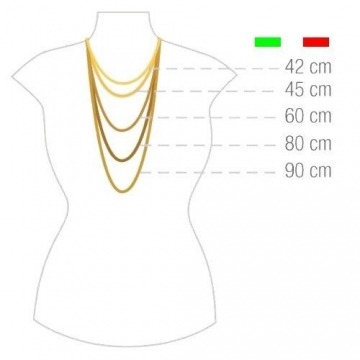 18 Karat / 750 Rotgold 1.30 mm Breit Rechteckrohr Franco Kette - Länge wählbar (50) - 3