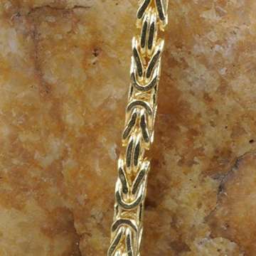 1,8 mm 45 cm 585-14 Karat Gelbgold Königskette massiv Gold hochwertige Halskette 10,6 g - 2