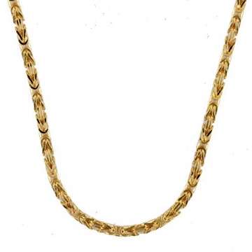 1,8 mm 45 cm 585-14 Karat Gelbgold Königskette massiv Gold hochwertige Halskette 10,6 g - 1