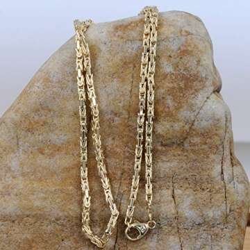 1,8 mm 50 cm 585-14 Karat Gelbgold Königskette massiv Gold hochwertige Halskette 11,7 g - 5