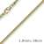 1,9mm Schlangenkette Kette Collier 750 Gold Gelbgold Goldkette 38cm Unisex - 3