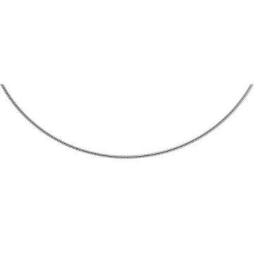 1,9mm Schlangenkette Kette Collier 750 Gold Weißgold Goldkette 60cm Unisex - 3