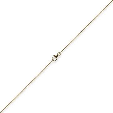 1mm Kette Goldkette Halskette Kugelkette aus 585 Gold Gelbgold 42cm Damen - 3