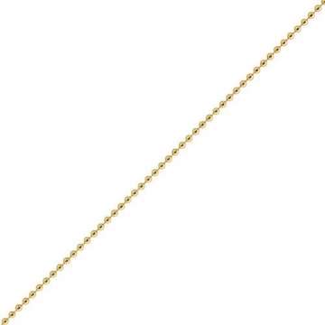 1mm Kette Goldkette Halskette Kugelkette aus 585 Gold Gelbgold 42cm Damen - 4