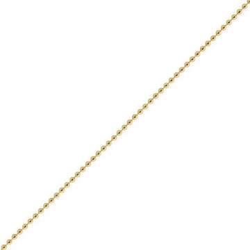 1mm Kette Goldkette Halskette Kugelkette aus 585 Gold Gelbgold 45cm Damen - 2