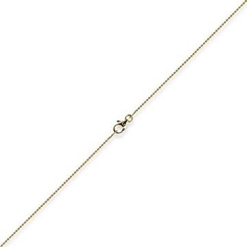 1mm Kette Goldkette Halskette Kugelkette aus 585 Gold Gelbgold 45cm Damen - 3