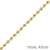 1mm Kette Goldkette Halskette Kugelkette aus 585 Gold Gelbgold 45cm Damen - 4