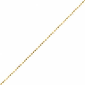 1mm Kette Goldkette Halskette Kugelkette aus 585 Gold Gelbgold 60cm Damen - 3