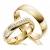 2 Handmade Ringe Trauringe aus 333 / 585 Echt Gold - Eheringe Verlobungsringe Gold mit Zirkonia Stein inklusive Luxus-Etui mit personalisierten Namen - Gelbgold Damen Paar Ehe-ringe mit Gravur angenehm und Allergiefrei - 1