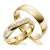 2 Trauringe 585/333 Echt Gold Trauringe Vollkranz Gelb-gold Ehe-ringe Massiv Gold mit Gravur LM.07 (8 Karat (333) Gelbgold) - 1